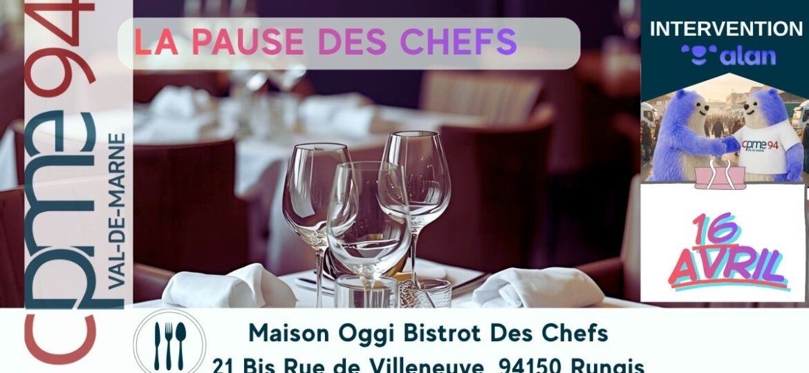 PAUSE DES CHEFS 16 Avril 2026