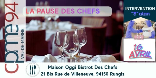 PAUSE DES CHEFS 16 Avril 2026